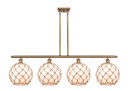 Linear/Island 4 Light + by Innovations ( 405 | 516-4I-BB-G121-10RB-LED Ballston ) 