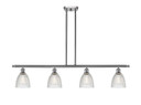 Linear/Island 4 Light + by Innovations ( 405 | 516-4I-SN-G382-LED Ballston ) 