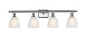 Bathroom Fixtures Four Lights by Innovations ( 405 | 516-4W-SN-G381-LED Ballston ) 