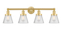 Bathroom Fixtures Four Lights by Innovations ( 405 | 616-4W-SG-G64 Edison ) 