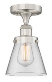 Semi-Flush Mts. Glass Down by Innovations ( 405 | 616-1F-SN-G62 Edison ) 