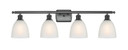 Bathroom Fixtures Four Lights by Innovations ( 405 | 516-4W-BK-G381 Ballston ) 