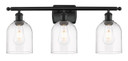 Bathroom Fixtures Three Lights by Innovations ( 405 | 516-3W-BK-G558-6CL Ballston ) 