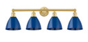 Bathroom Fixtures Four Lights by Innovations ( 405 | 616-4W-SG-MBD-75-BL Edison ) 