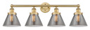 Bathroom Fixtures Four Lights by Innovations ( 405 | 616-4W-BB-G43 Edison ) 