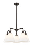 Mid. Chandeliers Glass Down by Innovations ( 405 | 516-5CR-OB-GBC-81 Ballston ) 