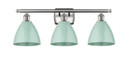 Bathroom Fixtures Three Lights by Innovations ( 405 | 516-3W-SN-MBD-75-SF Ballston ) 