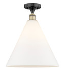 Semi-Flush Mts. Glass Down by Innovations ( 405 | 616-1F-BAB-GBC-161 Edison ) 