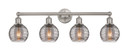 Bathroom Fixtures Four Lights by Innovations ( 405 | 616-4W-SN-G1213-6SM Edison ) 