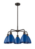 Mid. Chandeliers Metal Shade by Innovations ( 405 | 516-5CR-OB-MBD-75-BL Ballston ) 
