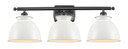Bathroom Fixtures Three Lights by Innovations ( 405 | 516-3W-BK-M14-W Ballston ) 