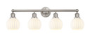 Bathroom Fixtures Four Lights by Innovations ( 405 | 616-4W-SN-G1217-6WV Edison ) 