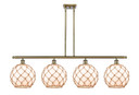 Linear/Island 4 Light + by Innovations ( 405 | 516-4I-AB-G121-10RB Ballston ) 