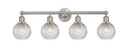 Bathroom Fixtures Four Lights by Innovations ( 405 | 616-4W-SN-G122C-6CL Edison ) 