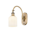 Sconces Single Glass by Innovations ( 405 | 518-1W-BB-G559-5GWH Ballston ) 