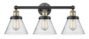 Bathroom Fixtures Three Lights by Innovations ( 405 | 616-3W-BAB-G44 Edison ) 