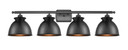 Bathroom Fixtures Four Lights by Innovations ( 405 | 516-4W-BK-M14-BK Ballston ) 