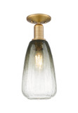 Semi-Flush Mts. Glass Down by Innovations ( 405 | 716-1C-BB-G480-6SL Arcadia ) 