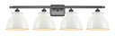 Bathroom Fixtures Four Lights by Innovations ( 405 | 516-4W-BK-M14-W Ballston ) 