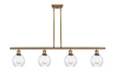 Linear/Island 4 Light + by Innovations ( 405 | 516-4I-BB-G362-LED Ballston ) 