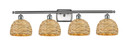 Bathroom Fixtures Four Lights by Innovations ( 405 | 516-4W-SN-RBD-8-NAT Ballston ) 