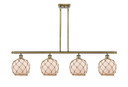 Linear/Island 4 Light + by Innovations ( 405 | 516-4I-AB-G121-8RB Ballston ) 