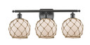 Bathroom Fixtures Three Lights by Innovations ( 405 | 516-3W-OB-G121-8RB Ballston ) 