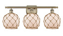 Bathroom Fixtures Three Lights by Innovations ( 405 | 516-3W-AB-G121-8RB Ballston ) 