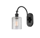 Sconces Single Glass by Innovations ( 405 | 518-1W-BK-G112 Ballston ) 