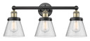 Bathroom Fixtures Three Lights by Innovations ( 405 | 616-3W-BAB-G64 Edison ) 