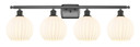 Bathroom Fixtures Four Lights by Innovations ( 405 | 516-4W-OB-G1217-8WV Ballston ) 