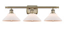 Bathroom Fixtures Three Lights by Innovations ( 405 | 516-3W-AB-G131-LED Ballston ) 