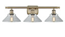 Bathroom Fixtures Three Lights by Innovations ( 405 | 516-3W-AB-G132 Ballston ) 