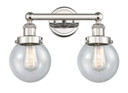 Bathroom Fixtures Two Lights by Innovations ( 405 | 616-2W-PN-G204-6 Edison ) 