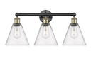 Bathroom Fixtures Three Lights by Innovations ( 405 | 616-3W-BAB-GBC-84 Edison ) 