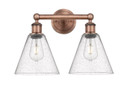 Bathroom Fixtures Two Lights by Innovations ( 405 | 616-2W-AC-GBC-84 Edison ) 