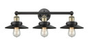 Bathroom Fixtures Three Lights by Innovations ( 405 | 616-3W-BAB-M6-BK Edison ) 