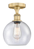 Semi-Flush Mts. Glass Down by Innovations ( 405 | 616-1F-BB-G124-8 Edison ) 