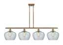 Linear/Island 4 Light + by Innovations ( 405 | 516-4I-BB-G92-L-LED Ballston ) 