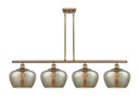 Linear/Island 4 Light + by Innovations ( 405 | 516-4I-BB-G96-L Ballston ) 