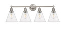 Bathroom Fixtures Four Lights by Innovations ( 405 | 616-4W-SN-GBC-84 Edison ) 
