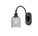Sconces Single Glass by Innovations ( 405 | 518-1W-BK-G257 Ballston ) 