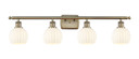 Bathroom Fixtures Four Lights by Innovations ( 405 | 516-4W-AB-G1217-6WV Ballston ) 