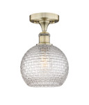 Semi-Flush Mts. Glass Down by Innovations ( 405 | 616-1F-AB-G122C-8CL Edison ) 