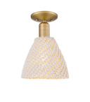 Semi-Flush Mts. Glass Down by Innovations ( 405 | 716-1C-BB-NBD-75-NAT Arcadia ) 