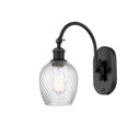 Sconces Single Glass by Innovations ( 405 | 518-1W-BK-G292-LED Ballston ) 
