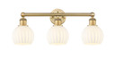 Bathroom Fixtures Three Lights by Innovations ( 405 | 616-3W-BB-G1217-6WV Edison ) 