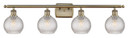 Bathroom Fixtures Four Lights by Innovations ( 405 | 516-4W-AB-G122C-6CL Ballston ) 