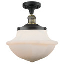 Semi-Flush Mts. Glass Down by Innovations ( 405 | 517-1CH-BAB-G541-LED Franklin Restoration ) 