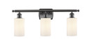 Bathroom Fixtures Three Lights by Innovations ( 405 | 516-3W-OB-G801-LED Ballston ) 
